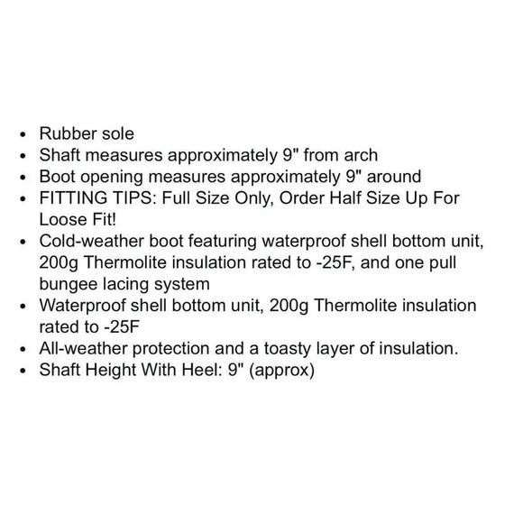 Dream Pairs Insulated Snow Boots Youth sz 3 Waterprrof Mid Calf Unisex - Picture 15 of 16